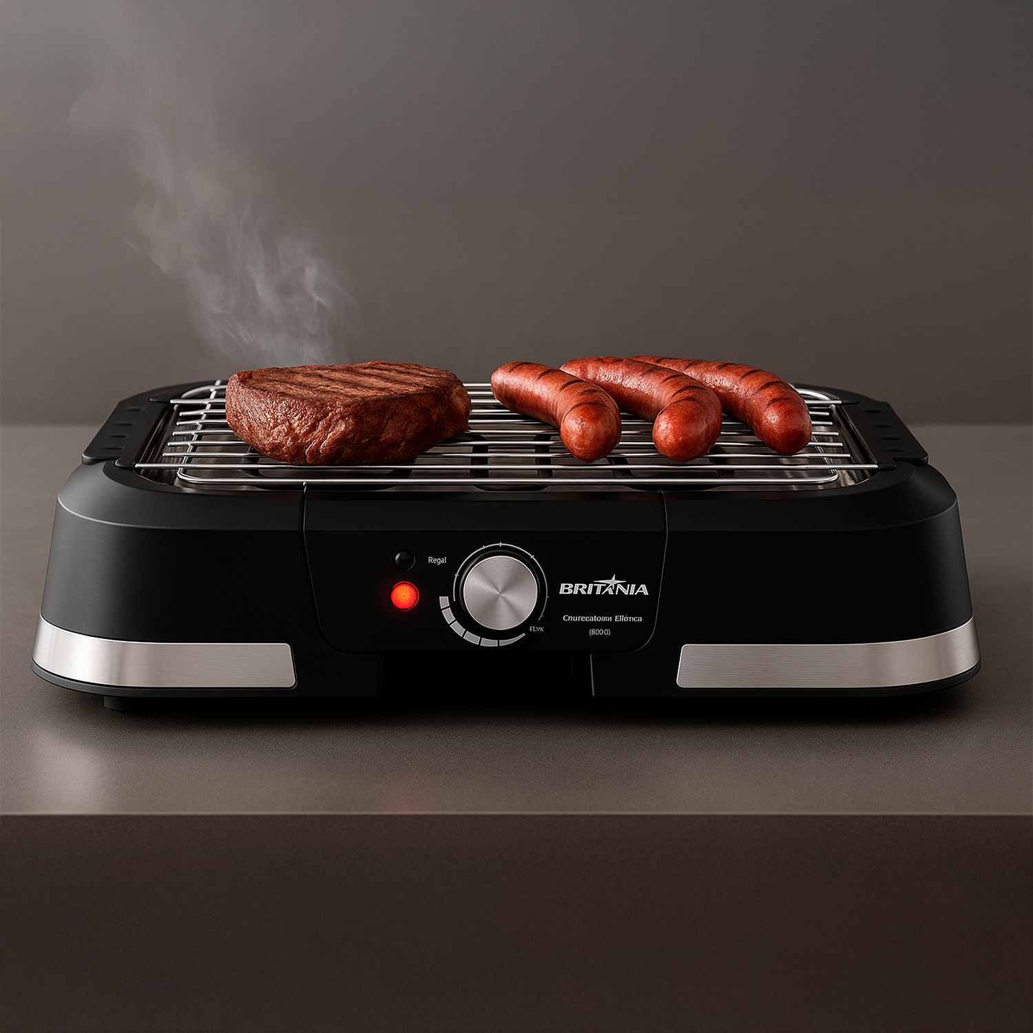 Churrasqueira Elétrica Britânia Bcq10a Gourmet 1500w Churrasqueira Elétrica Britânia Bcq10a Gourmet 1500w